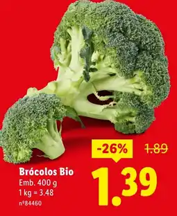Lidl Brócolos Bio promoção