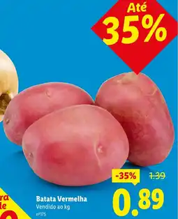 Lidl Batata Vermelha promoção