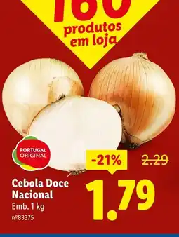 Lidl Cebola Doce Nacional promoção