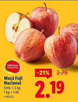 Lidl Maçã Fuji Nacional promoção