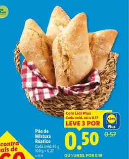 Lidl Pão de Mistura Rústico promoção