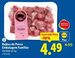 Lidl Rojões de Porco Embalagem Familiar promoção