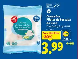 Lidl ocean sea Filetes de Pescada do Cabo promoção