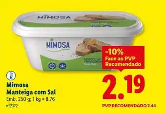 Lidl Mimosa Manteiga com Sal promoção