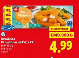 Lidl Ocean Sea Panadinhos de Peixe XXL promoção