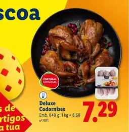 Lidl Deluxe Codornizes promoção