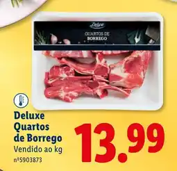 Lidl Deluxe Quartos de Borrego promoção