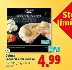 Lidl Deluxe Focaccia com Salmão promoção