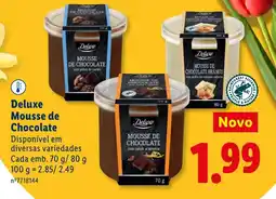 Lidl Deluxe Mousse de Chocolate promoção