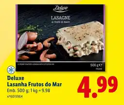 Lidl Deluxe Lasanha Frutos do Mar promoção