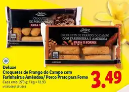 Lidl Deluxe Croquetes de Frango do Campo promoção