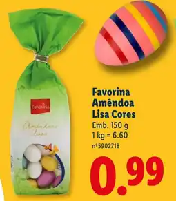 Lidl Favorina Amêndoa Lisa Cores promoção