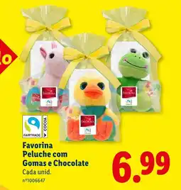 Lidl Favorina Peluche com Gomas e Chocolate promoção