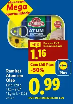 Lidl Ramirez Atum em Óleo promoção