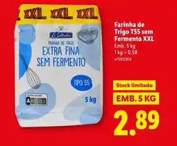 Lidl Farinha de Trigo T55 sem Fermento XXL promoção