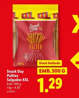 Lidl Snack Day Palitos Salgados XXL promoção