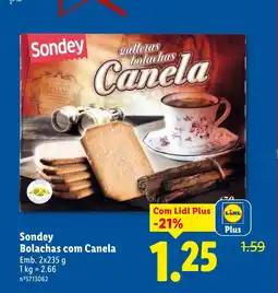 Lidl Sondey Bolachas com Canela promoção