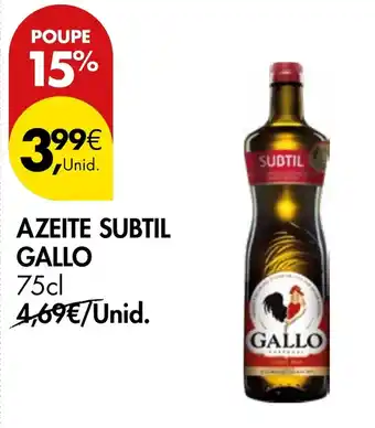 Pingo Doce Azeite subtil gallo promoção