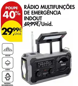 Pingo Doce Rádio multifunções de emergência indout promoção