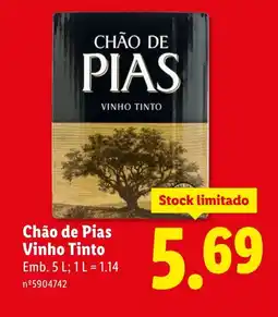 Lidl Chão de Pias Vinho Tinto promoção