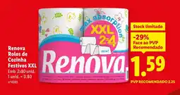 Lidl Renova Rolos de Cozinha Festivos XXL promoção