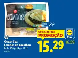 Lidl Ocean Sea Lombos de Bacalhau promoção
