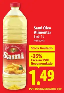 Lidl Sami Óleo Alimentar promoção