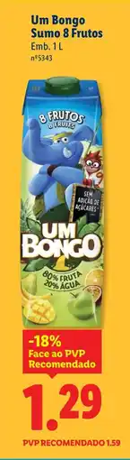 Lidl Um Bongo Sumo 8 Frutos promoção