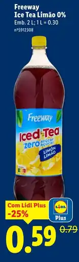 Lidl Freeway Ice Tea Limão 0% promoção