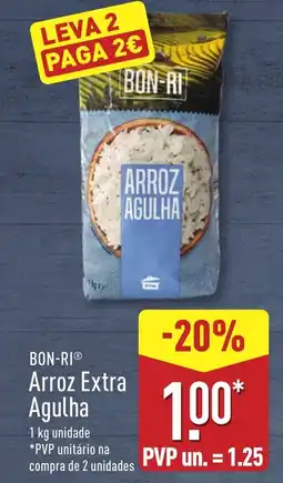 ALDI BON-RI Arroz Extra Agulha promoção