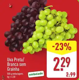 ALDI Uva Preta/ Branca sem Grainha promoção