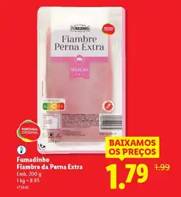 Lidl Fumadinho Fiambre da Perna Extra promoção