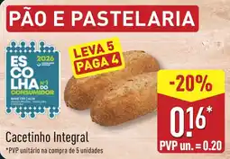 ALDI Cacetinho Integral promoção