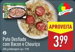 ALDI Pato Desfiado com Bacon e Chouriço promoção