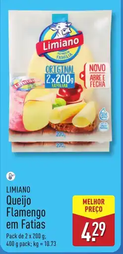 ALDI LIMIANO Queijo Flamengo em Fatias promoção