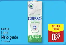 ALDI GRESSO Leite Meio-gordo promoção