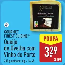 ALDI GOURMET FINEST CUISINE Queijo de Ovelha com Vinho do Porto promoção
