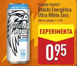 ALDI GOLDEN POWER Bebida Energética Ultra White Zero promoção