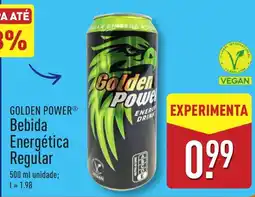 ALDI GOLDEN POWER Bebida Energética promoção