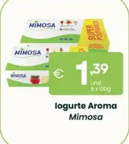 Roque Supermercados logurte Aroma Mimosa promoção