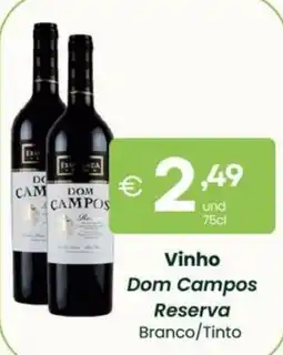 Roque Supermercados Vinho Dom Campos Reserva promoção