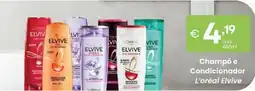 Roque Supermercados Champo e Condicionador L'oréal Elvive promoção