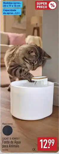 ALDI CACHET & ROMEO Fonte de Agua para Animais promoção