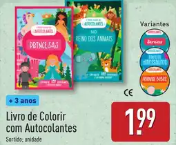 ALDI Livro de Colorir com Autocolantes promoção