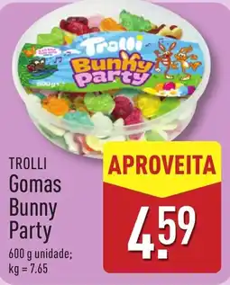 ALDI TROLLI Gomas Bunny Party promoção