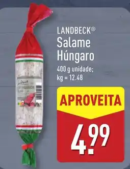 ALDI LANDBECK Salame Húngaro promoção