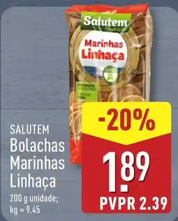 ALDI SALUTEM Bolachas Marinhas Linhaça promoção