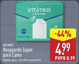 ALDI INTIMUS Resguardo Super para Cama promoção
