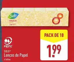 ALDI SOLO Lenços de Papel promoção