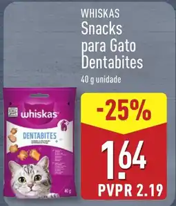 ALDI WHISKAS Snacks para Gato Dentabites unidade promoção